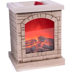 Scentsationals Holiday Collection - Scented Wax Warmer - Jolly Christmas Season Wax Cube Melter & Burner - Electric Winter Fragrance Home Air Freshener Gift (Stacked Stone Fireplace)