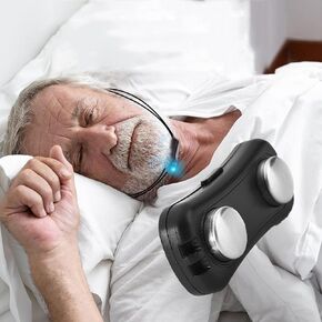 Smart Throat Anti Snoring Device Electric Variable Speed Anti Snoring Devices Electric Intelligent Massage Snore Stopper Snore Solution for Men and Women