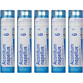Boiron Aconitum Napellus 6C, (Pack of 5), Homeopathic Medicine for Fever
