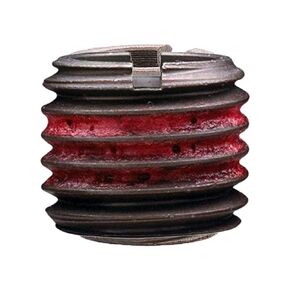 E-Z Lok Externally Threaded Insert, C12L14 Carbon Steel, Meets AISI 12L14, 1/4"-20 Internal Threads, 7/16"-14 External Threads, 1.000" Length, Made in US (Pack of 5)