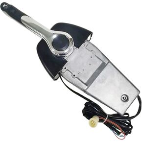 Outboard Motor Control Box, Replacement for Yamaha OEM Binnacle Console Mount 704-48205-P1, Stainless Steel Single Engine Top Mount Boat Remote Control Box