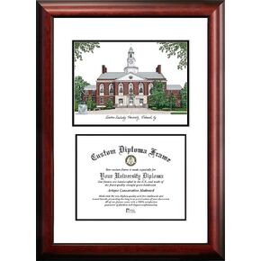 Campus Images KY999V Eastern Kentucky University Scholar Diploma Frame, 8.5" x 11"