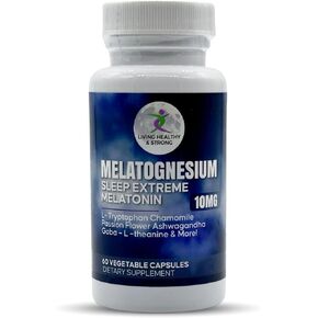 17 in 1 Capsules Melatonin Natural Sleep Aid for Adults. Magnesium for Sleep Support - Drug-Free, Non-Habit Forming, Vegan Capsules. Sleep Supplement