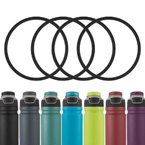 4 Pack Gaskets Compatible with Coleman AUTOSEAL FreeFlow 24oz Water Bottle, Replacement Rubber Seal Part for Coleman AUTOSEAL Spout Lid, Replacement Silicone O Ring