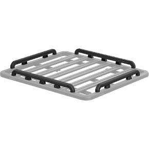 YAKIMA 55 by 49 Inch Aluminum LockNLoad Perimeter Raised Rail Kit for Roof Rack Fits Most T Slot Equipped Platforms, Black, 4 Rails