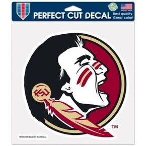 NCAA Official Florida State University Seminoles 8 x 8 Perfect Cut Decal