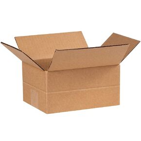 Aviditi Shipping Boxes Multi-Depth 8"L x 6"W x 4"H, 25-Pack | Corrugated Cardboard Box for Packing, Moving and Storage