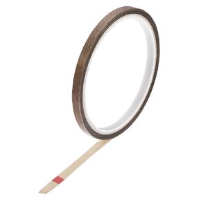 uxcell 15mm PTFE Coated Fabric Tape Brown High Temperature Tape for Vacuum,Hand and Impulse Sealers Adhesive Tape 10m/32.8ft