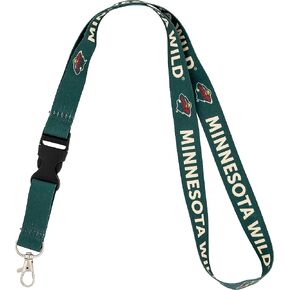 Desert Cactus Minnesota Wild Lanyard NHL National Hockey League Car Keys ID Badge Holder Keychain Detachable Breakaway Snap Buckle (Lanyard 1 - Green)