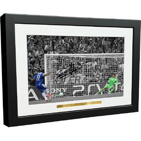 Kitbags & Lockers Didier Drogba 12x8 A4 Chelsea FC Champions League Winners 2012 Autographed Signed Photo Photograph Picture Frame Soccer Gift Poster 2