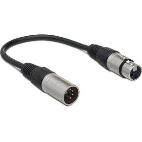 Hosa DMX-106 XLR5M to XLR3F DMX-512 Adaptor Cable, 6 Inch