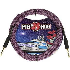 Pig Hog "Riviera Purple Instrument Cable, 10ft