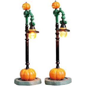 Lemax Spooky Town Witch Pumpkin Patch Lights, Set of 2, B/O (4.5V) #74217