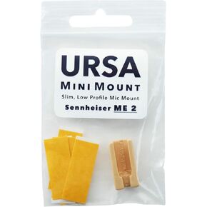 MiniMount for Sennheiser ME2 / Tascam TM-10L. Slim, Low-Profile and Made from Hardened Plastic. Hand-Finished for Smoothness. Includes 5x Hypoallergenic MiniMount Stickies (White)