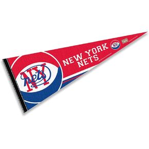 Brooklyn Nets Throwback Retro Vintage Pennant Flag