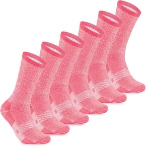 MERIWOOL Merino Wool Lightweight Hiking Socks, 3 Pairs Cushioned & Odor Resistant Outdoor Crew Socks for Men and Women in Kuwait