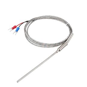 uxcell K Type Thermocouple 3mmx100mm Temperature Sensor Probe with 1.5M Cable 32-1472F/0-800C