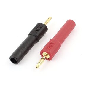 uxcell 2PCS Gold Plated 2mm Male to 4mm Female Banana Jack Probes Adapters