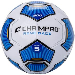 Champro Renegade Soccer Ball, Size 5, Royal