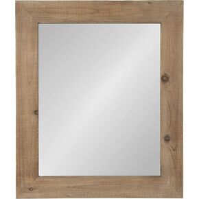 Kate and Laurel Garvey Wood Framed Wall Mirror, 36x30, Rustic White in Saudi Arabia