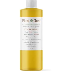 Vanilla Fantasy Fragrance Oil 8 fl. oz. Scented Oil for DIY Soap Making, Candles, Bath Bombs, Body Butters. Used in Aromatherapy Diffusers, Burners and Warmers. Great Addition to Lotions and Creams.