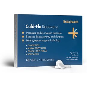 Cold-Flu Recovery - 40 Tablets - Homeopathic Cold-Flu Relief - Provides Clinically-Proven Relief for Cold, Flu & Cough - for Adults & Children