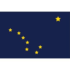 Alaska State AK Flag Vinyl Decal Sticker The Last Frontier Car Window Bumper 5-inches by 3-inches Premium Quality UV Resistant Laminate JMM020