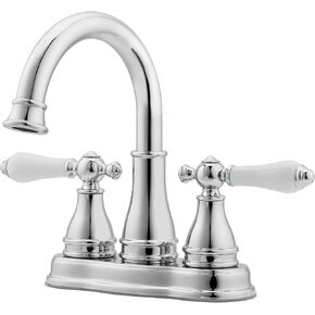 Pfister Sonterra Bathroom Sink Faucet, 4-Inch Centerset, 2-Handle, 3-Hole, Polished Chrome Finish, LFWL245PC
