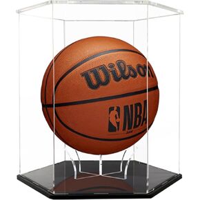 Basketball Display Case Collectibles Display Box Acrylic Display Case Dust protection display case Cube Organizer Stand Suitable for football basketball helmets sports shoes and souvenirs