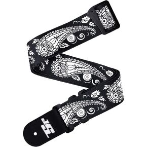 D'Addario Accessories Joe Satriani Swivel Guitar Strap, Black Paisley, 59.5 in Kuwait