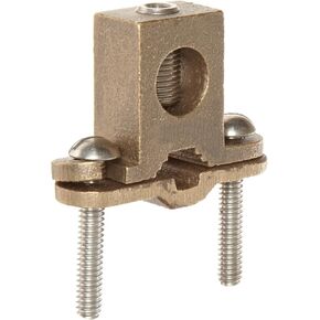 Morris Products Heavy Duty Ground Clamp For Connecting Grounding Conductor to Water Pipes, Copper Tubing, Rebar, Ground Rods 1/2-1 Water Pipe, Ground Rod Range, 8-4/0 Wire Range, (91610)
