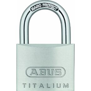 ABUS 64TI/40 Titalium™ Aluminum Alloy Padlock Keyed Different - Nano Protect Steel Shackle