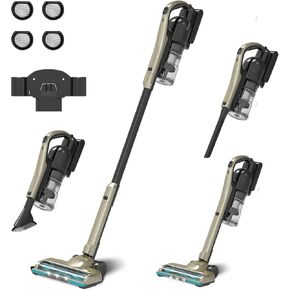 Cordless Vacuum Cleaner, 25Kpa Powerful Suction Ultralight Stick Vacuum with Tangle-Resistant Floor Brush, 2500mAh Fast-Charging Battery for Pet Hair Floor Carpet Stair, 4 Hepa