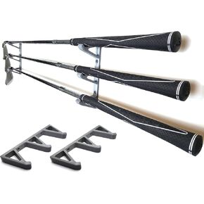 [JINTECH] Golf Club Organize Holder, Wall Display, Wall Hanger, Rack, Mount, 3 Clubs display