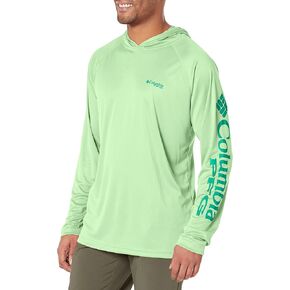 Columbia Men's Terminal Tackle Hoodie, Key West/Circuit Logo, Medium