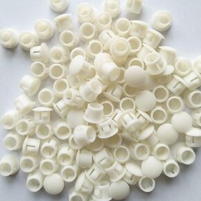 YEJI 25 قطعة 5/16 بوصة، 8 مم، 0.31 بوصة مقابس ثقب اللوحة (فتحة التركيب: 7.8-8.0 مم)، مقابس ثقب بلاستيكية من النوع المتدفق، مثبت الأثاث المنزلي، قابس خنق الأنابيب البلاستيكية، لون أبيض in Kuwait