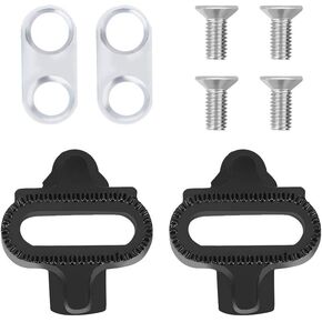 Keenso SPD Cleats, Bike Mountain Spd Cleats with Nut Bike Pedals & Cleats Pedal Locking Plate Accessory for SPD and Wellgo M094 823 WM001 M19 W01 C099 M17C