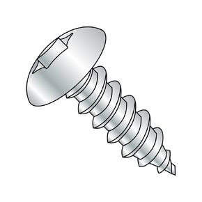 Small Parts 0606ABTT Steel Sheet Metal Screw, Zinc Plated, Truss Head, Star Drive, Type AB, #6-20 Thread Size, 3/8" Length (Pack of 100)