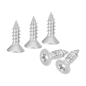 uxcell 40Pcs Flat Head Torx Screws, M3 x 30mm 304 Stainless Steel Countersunk Self Tapping Anti-Theft Wood Screws Tamper Resistant Screws Fit T10 Bit for Wood, Fence, Decking (Silver)
