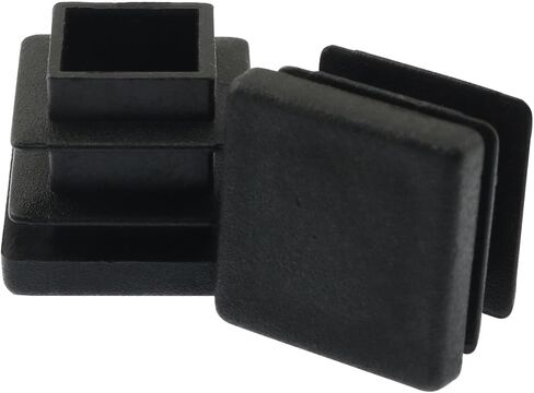 24PCS Square Plastic Plugs 16mm Furniture Finishing Plugs Prevents wear and Tear on Wood and Flooring Suitable for Plumbing Columns Chairs Bench Legs Table Legs Bar Stools Black in Saudi Arabia