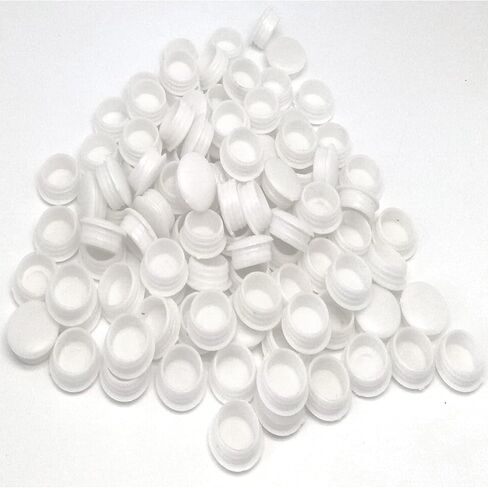 100Pcs 15mm/0.59in Plastic Plugs for Holes,White Screw Hole Plugs Button ,for Chair Cabinet Cupboard Shelf(15mm) in Saudi Arabia