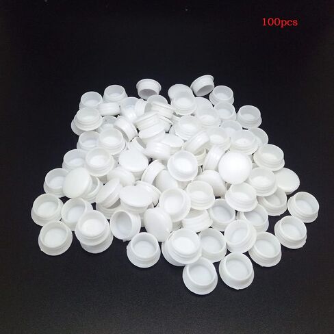 100Pcs 15mm/0.59in Plastic Plugs for Holes,White Screw Hole Plugs Button ,for Chair Cabinet Cupboard Shelf(15mm) in Saudi Arabia