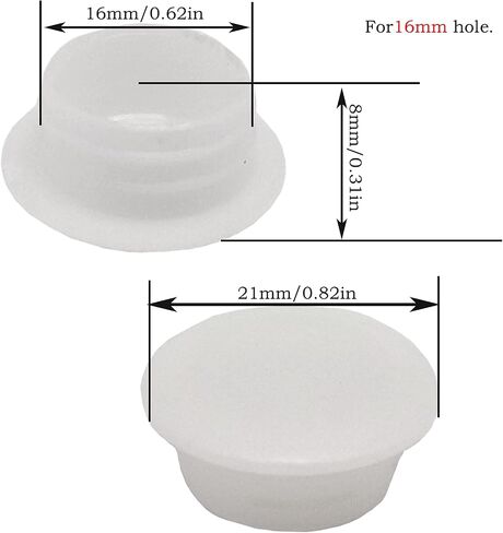 100Pcs 15mm/0.59in Plastic Plugs for Holes,White Screw Hole Plugs Button ,for Chair Cabinet Cupboard Shelf(15mm) in Saudi Arabia