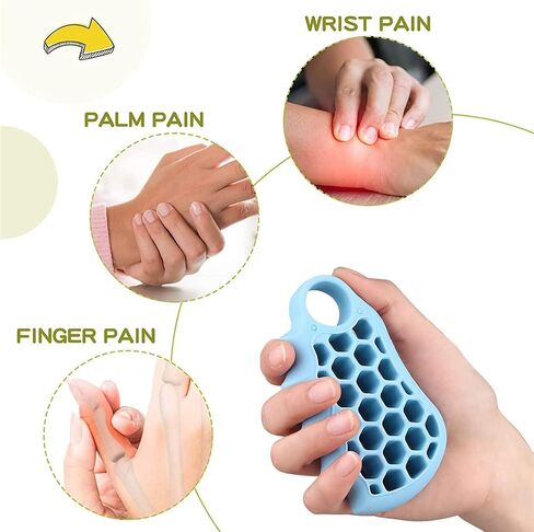 Hand Grip Strengthener, 1 Pcs Forearm Grip Exerciser Honeycomb Design Finger Stretcher, Silicone Stress Relief Grip for Hand Strength & Jnjury Recovery for Athletes, Elderly, Kids in Saudi Arabia
