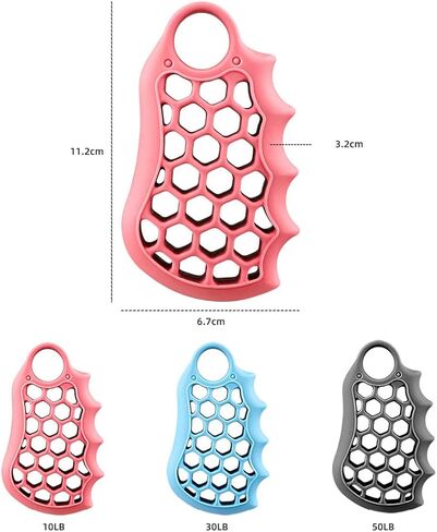 Hand Grip Strengthener, 1 Pcs Forearm Grip Exerciser Honeycomb Design Finger Stretcher, Silicone Stress Relief Grip for Hand Strength & Jnjury Recovery for Athletes, Elderly, Kids in Saudi Arabia