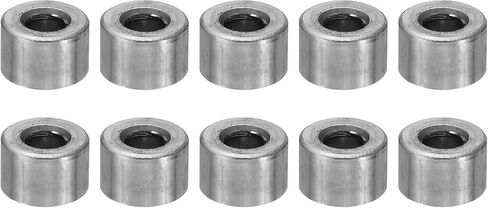 PATIKIL M5 Steel Spacers, 10 Pcs Metal Spacers Steel 5mm ID x 10mm OD x 15mm L Carbon Steel Spacer Screw Standoff Round for 1/5in or M5 Screw Bolts in Saudi Arabia