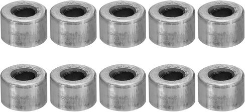 PATIKIL M5 Steel Spacers, 10 Pcs Metal Spacers Steel 5mm ID x 10mm OD x 15mm L Carbon Steel Spacer Screw Standoff Round for 1/5in or M5 Screw Bolts in Saudi Arabia