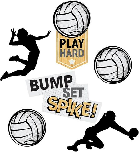 Fun Express Volleyball Cutouts - 6 Pc in Saudi Arabia