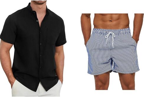 SILKWORLD أطقم قصيرة للرجال مكونة من قطعتين in Kuwait