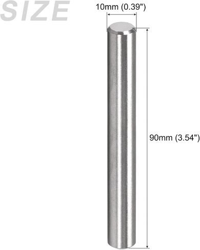 Dowel Pin (10x50mm) 3Pcs, 304 Stainless Steel Shelf Support Pegs Pin Fastener Elements - for Metal Devices, Furniture Installation, Industrial, DIY in Saudi Arabia